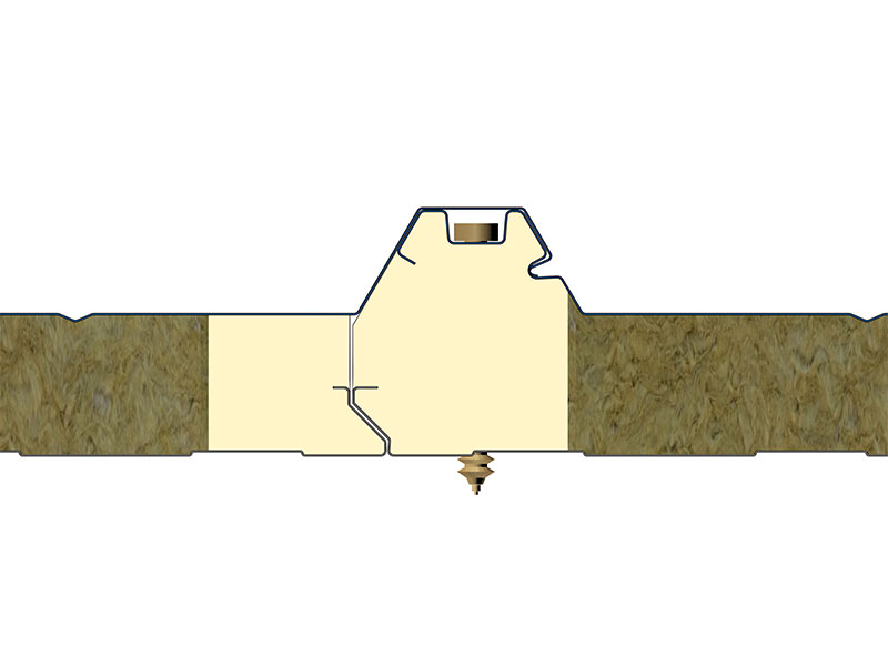 岩棉聚氨酯封边屋面板（暗钉）